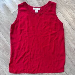 SilkLand Women's Vibrant Red Tank Top